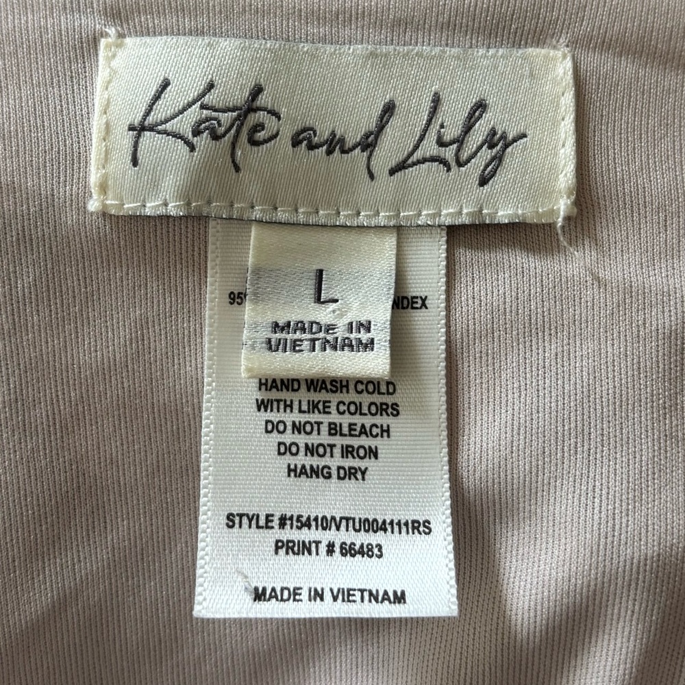 Kate and Lily Floral Midi Dress size Large - Picture 4 of 5